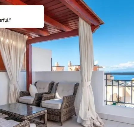 Two Bedroom Duplex With Pool And Ocean View In Costa Adeje דירה *